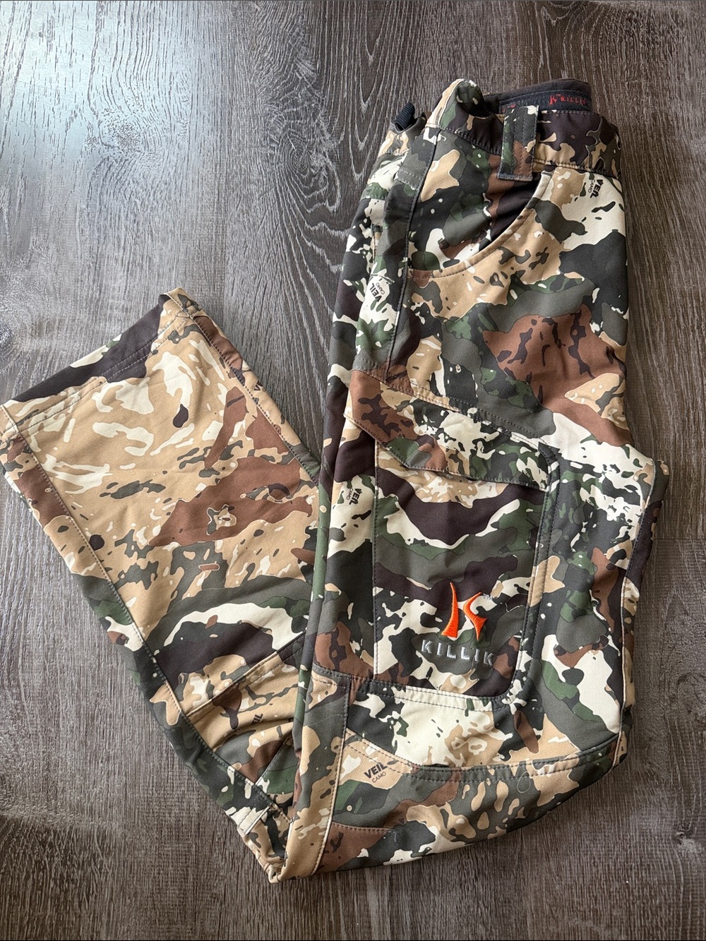 Killik Youth Camo Cargo Hunting Pants NonSlip Waistband M 8 10